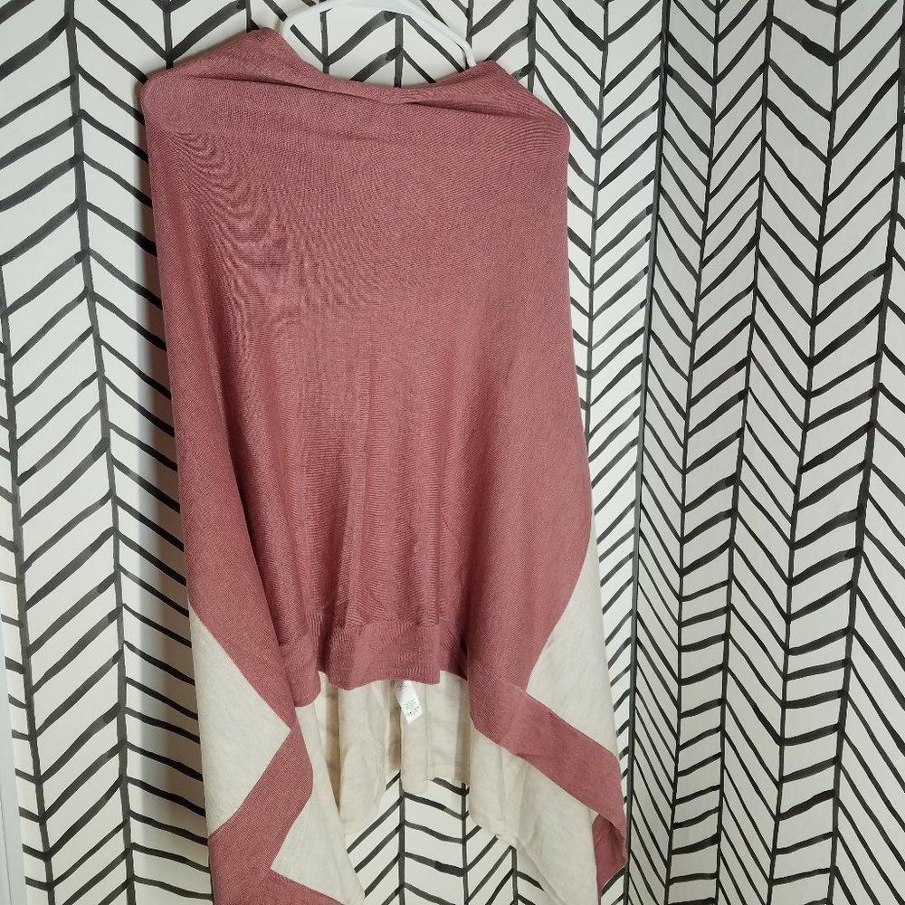 Lululemon Yin Poncho Heathered Cherry Tint Dune